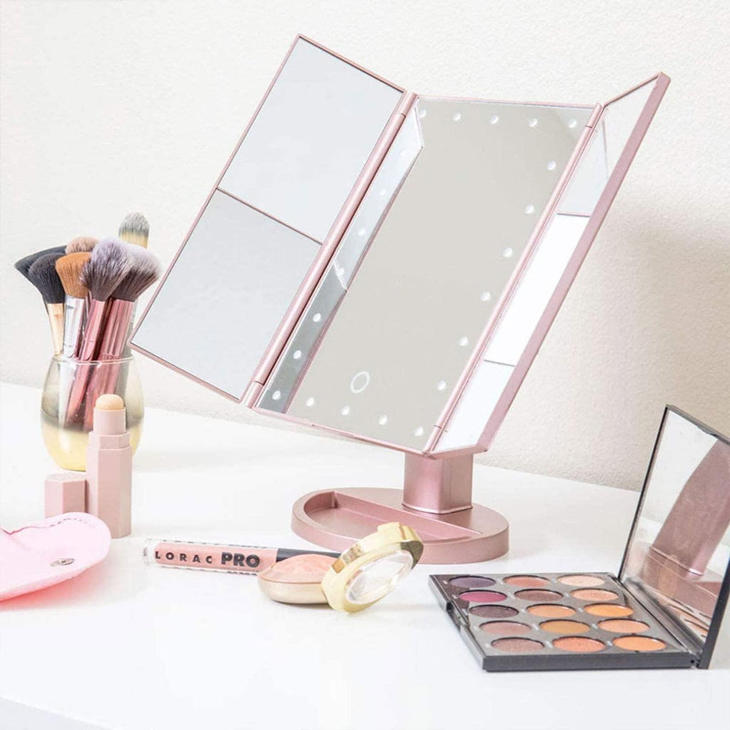 BeautyBloom Trifold Vanity Mirror